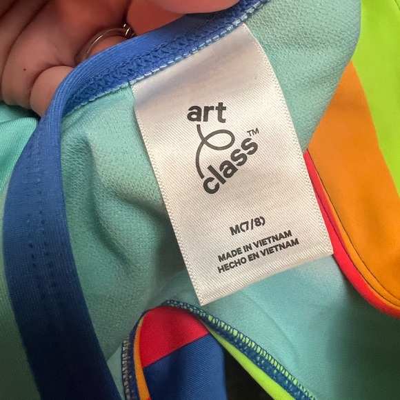 GUC ART CLASS GIRLS STRIPED MONOKINI SZ MED - Picture 3 of 3